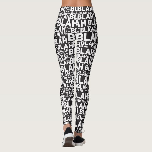 Blah Blah design mönster BIG BUNDLE Leggings (Baksida)