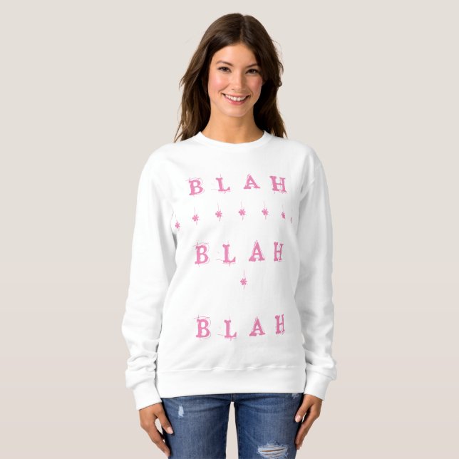 BLAH BLAH DESIGN ROSA FEMME ROLIGT T SHIRT (Hel framsida)