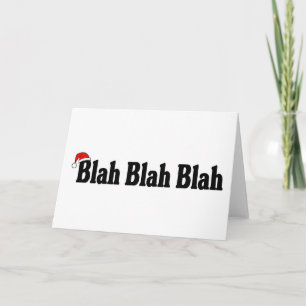 Blah Blah jul Helgkort