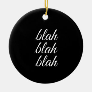 blah - blah - julgransprydnad keramik
