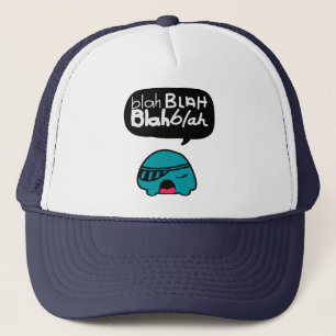 Blah Blah kopplar ihop hatten Truckerkeps