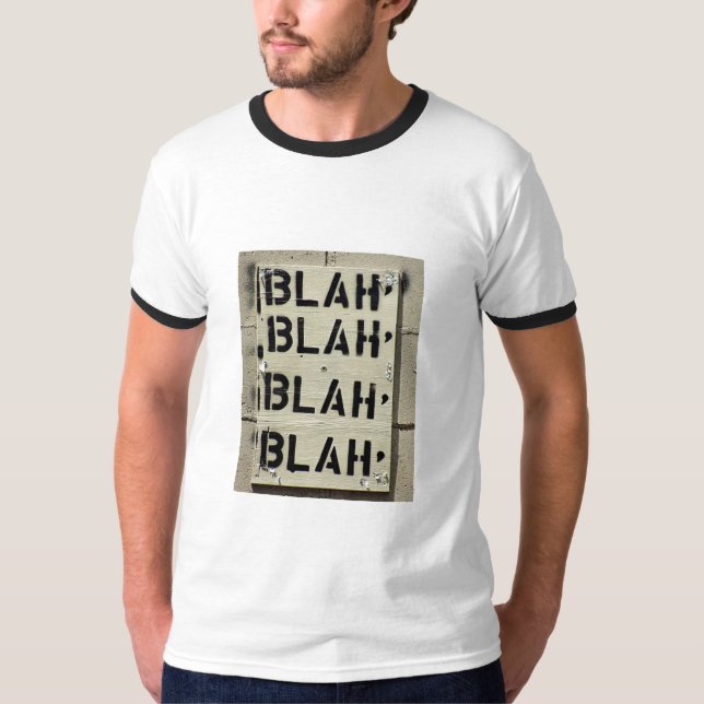 Blah - blah skjorta för grabbar tee (Framsida)