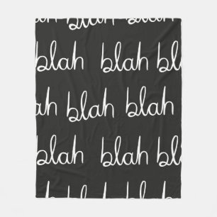 Blah blah Sömlös mönster. Fleecefilt