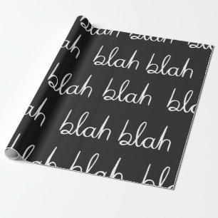 Blah blah Sömlös mönster. Presentpapper