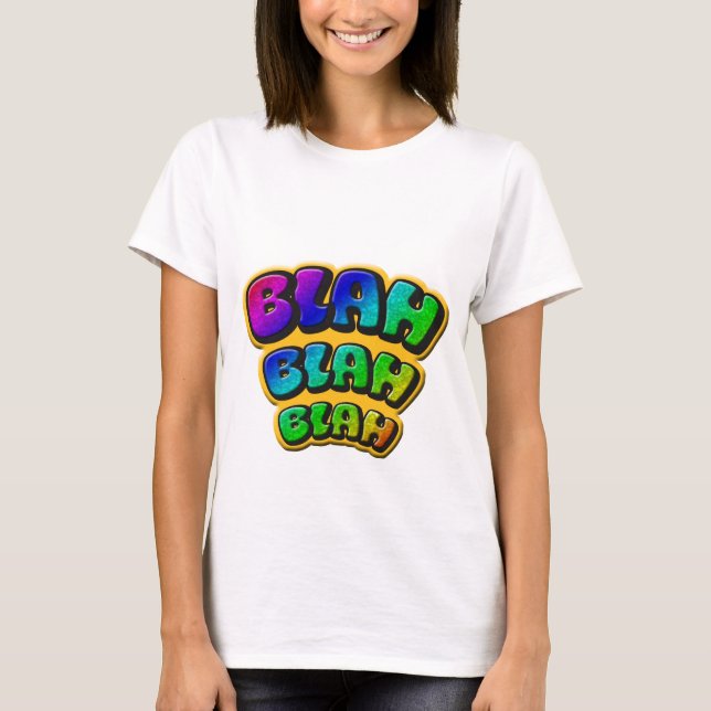 blah - blah t-shirt (Framsida)