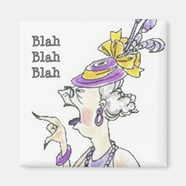 Blah blahblah magnet (Framsidan)