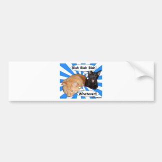 Blah Hippy kattunge - blah spelar ingen roll!! Bildekal