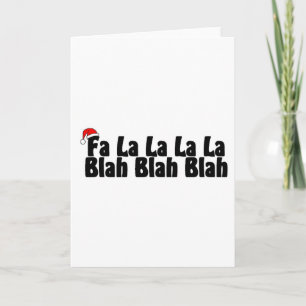 Blah La för La för Fa-LaLa - blah Helgkort