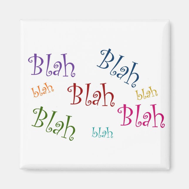 Blah magnet (Framsidan)