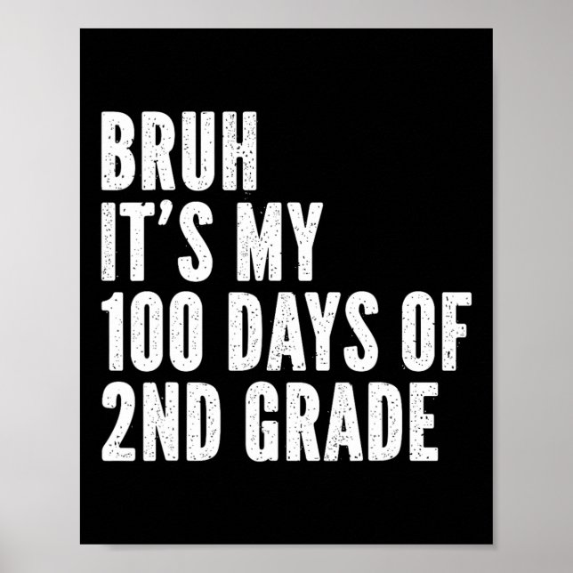 Blåh mina 100 dagar av 2:a Klass-läraren 100 dagar Poster (Framsidan)