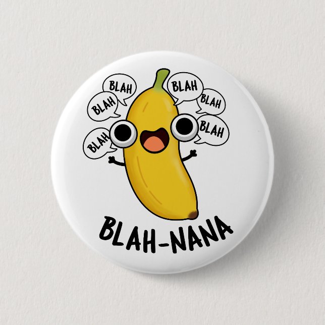 Blah-nana Funny Banana Pun Knapp (Framsida)