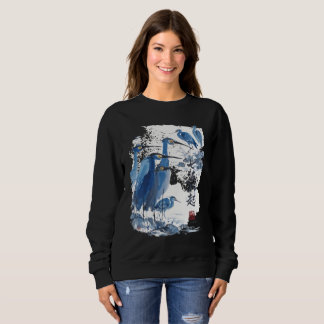 Blåhäger Japansk bläcktvätt fågel natur T Shirt