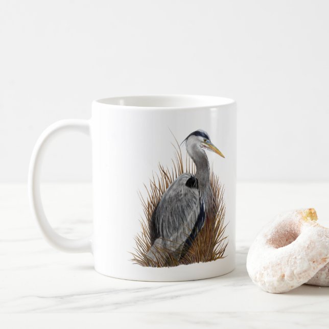Blåhäger Kaffemugg (Med munk)