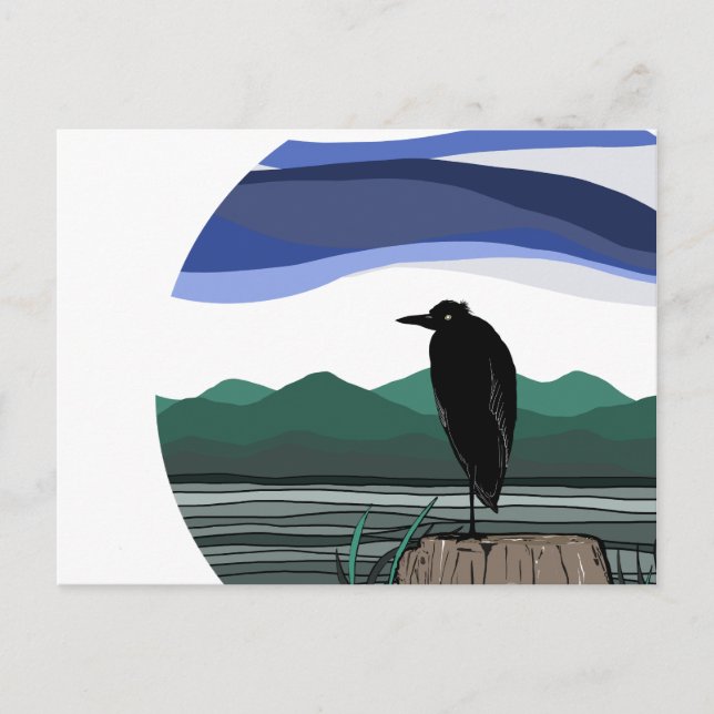 Blåhäger - Pacific Northwest  Vykort (Framsida)
