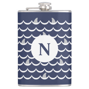 Blåhaj Fin Monogram Mugg Fickplunta