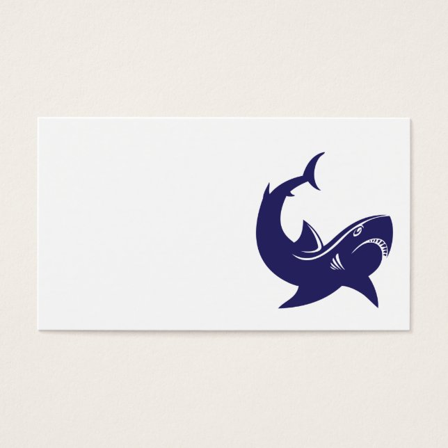 Blåhaj Visitkort (Framsidan)