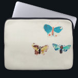 Blåhaltiga fjärilar av vattenfärgad vintage. Odilo Laptop Fodral<br><div class="desc">Blåbutterflugor i vattenfärgen vintage av Odilon Redon.</div>