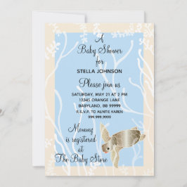 Blåhandsinbjudan Cream/Blue Turtle Inbjudan