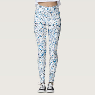 Blåhandsplatterfärg, Abstrakt Leggings