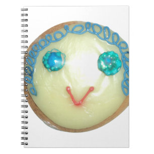 Blåhårsbildande utskrift/grafik anteckningsbok