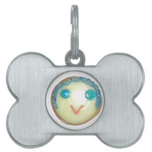 Blåhårsbildande utskrift/grafik ID-bricka husdjur