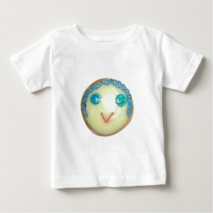 Blåhårsbildande utskrift/grafik tee