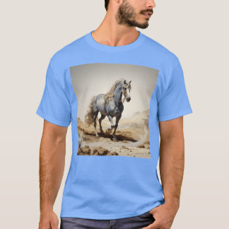 Blåhästen i öknen är lustigt t shirt