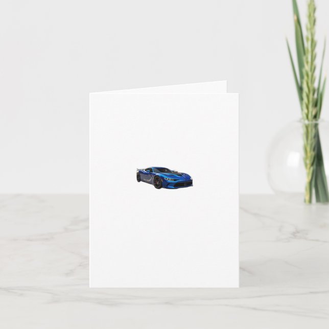 Blåhastighetsmärke Kort (Framsida)