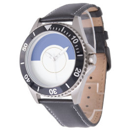 Blåhastighetsmätare för roligt Abstrakt, Färg Armbandsur