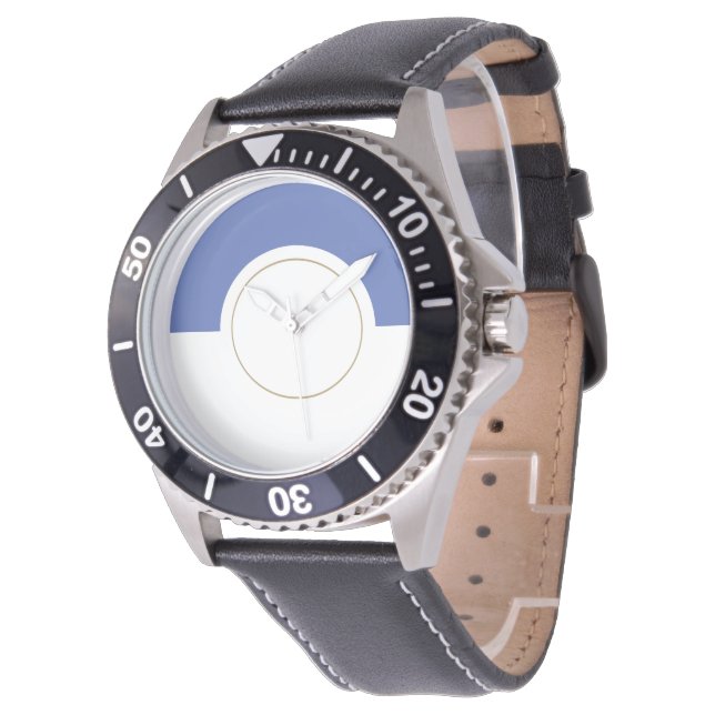 Blåhastighetsmätare för roligt Abstrakt, Färg Armbandsur (Vinklad)