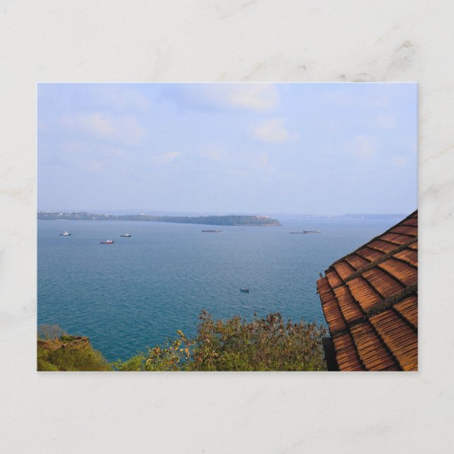 Blåhav från Goa,Indien Vykort (Framsida)