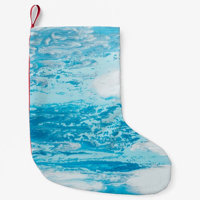 Blåhav Liten Julstrumpa (Framsidan)
