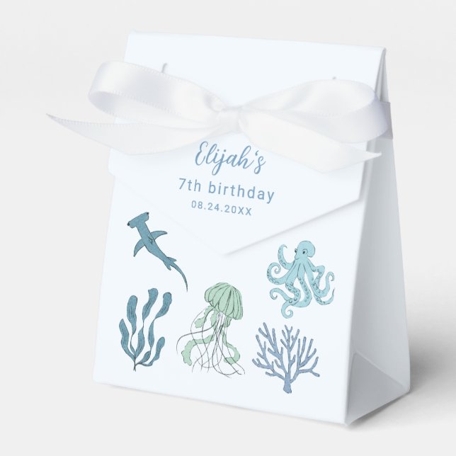 Blåhavets Födelsedagsfest Presentaskar (Framsidan Sidan)