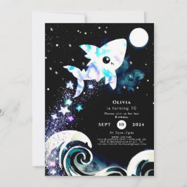 Blåhavsbarns hajfödelse inbjudningar