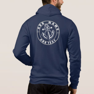 Blåhavsbåten Nautical Anchor klubb Namn T Shirt