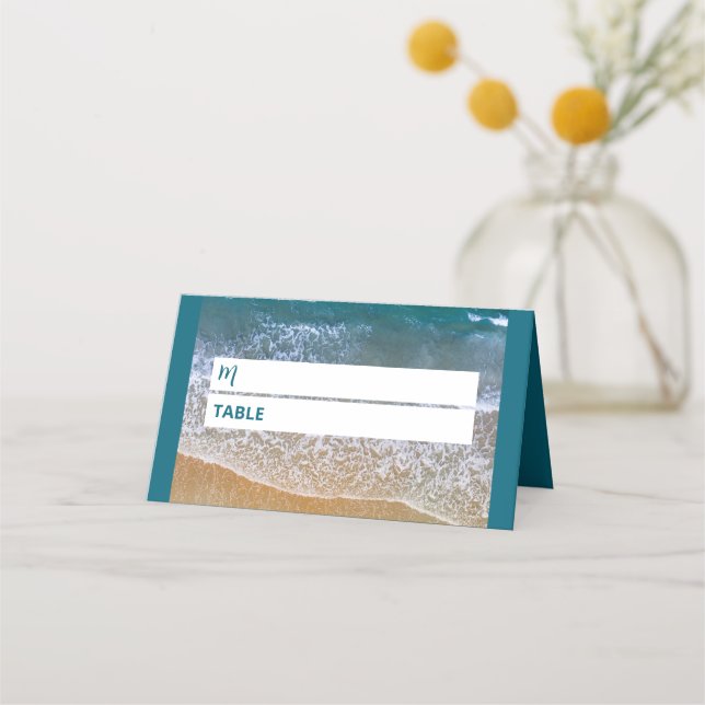 Blåhavsbröllop Placeringskort (Framsida)