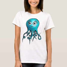 Blåhavsdjur av arten Cute Octopus Tecknad Sea Anim T Shirt