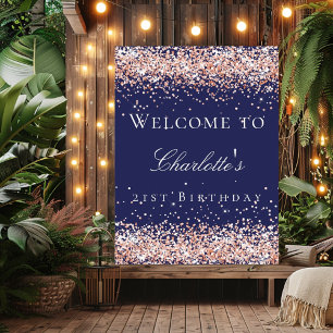 Blåhavsflottan ro guld glitter poster