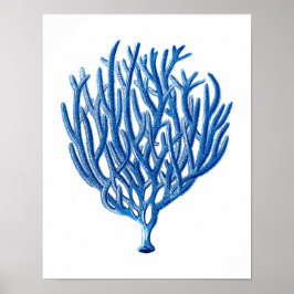 Blåhavskornskonst Skriv ut #1 Beach House Wall Art Poster