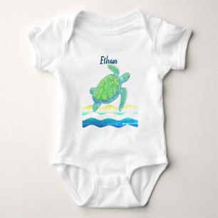 Blåhavssköldpadda och Grönt T Shirt