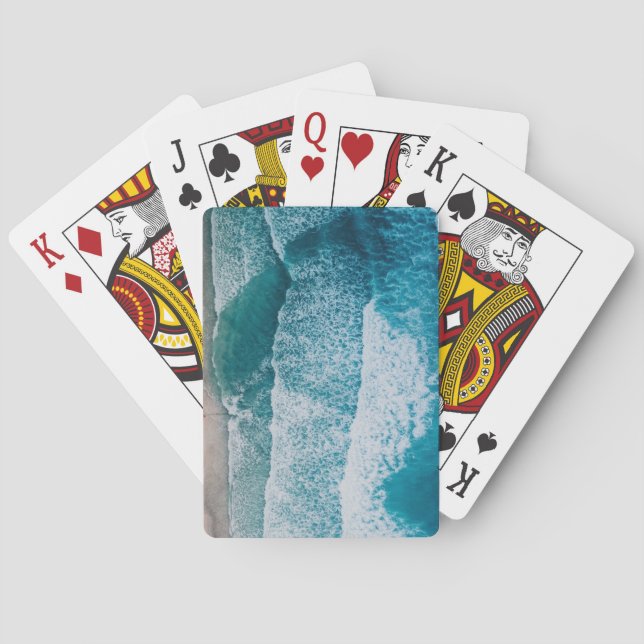 Blåhavsstrand av Vinkar  Casinokort (Baksidan)