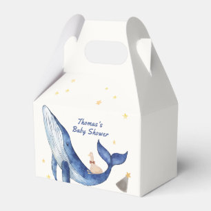 Blåhavstaktisk Anka Stars Whale Baby Shower Presentaskar