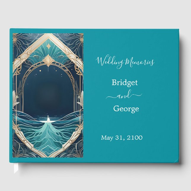 Blåhavsvika bröllop gästböcker (Framsida)