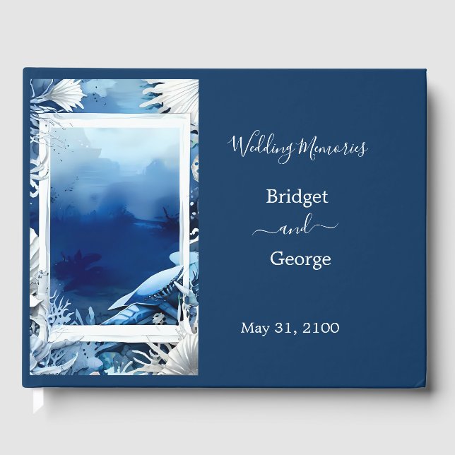 Blåhavsvika bröllop gästböcker (Framsida)