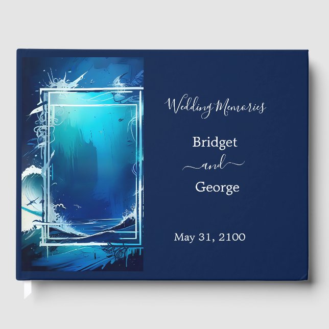 Blåhavsvika bröllop gästböcker (Framsida)