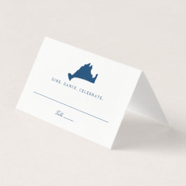 Blåhavsviken Marthas Vineyard Karta Bröllop Kort