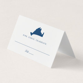 Blåhavsviken Marthas Vineyard Karta Bröllop Kort