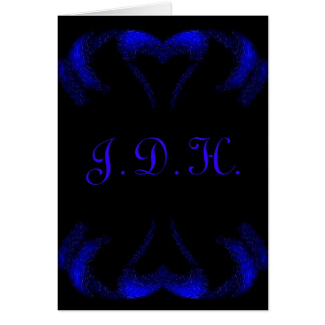 Blåhjärtan 2 hälsningskort (Framsidan)