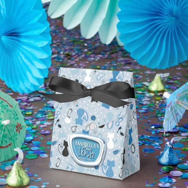 Blåhjärtklappning i mitten presentaskar (Part)