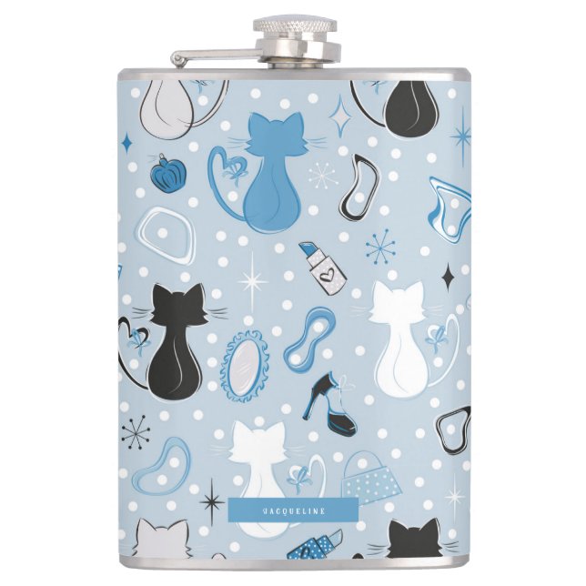 Blåhjärtkolv i mitten fickplunta (Framsidan)